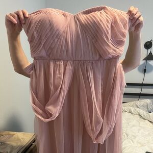 Birdy Grey “Christina” convertible gown in Rose Quartz